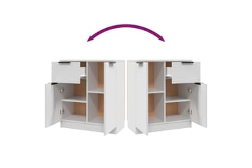 beBasic Skjenk hvit 60x30x70 cm konstruert tre - Hvit - Oppbevaring - Oppbevaringsmøbler - Sideboard & skjenker
