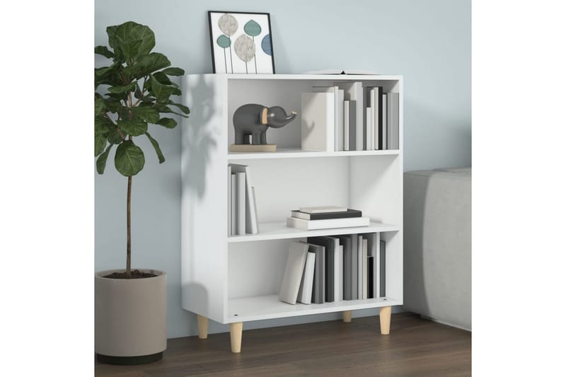 beBasic Skjenk hvit 69,5x32,5x90 cm konstruert tre - Hvit - Sideboard & skjenker