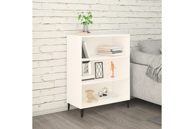 beBasic Skjenk hvit 69,5x32,5x90 cm konstruert tre - Hvit - Sideboard & skjenker