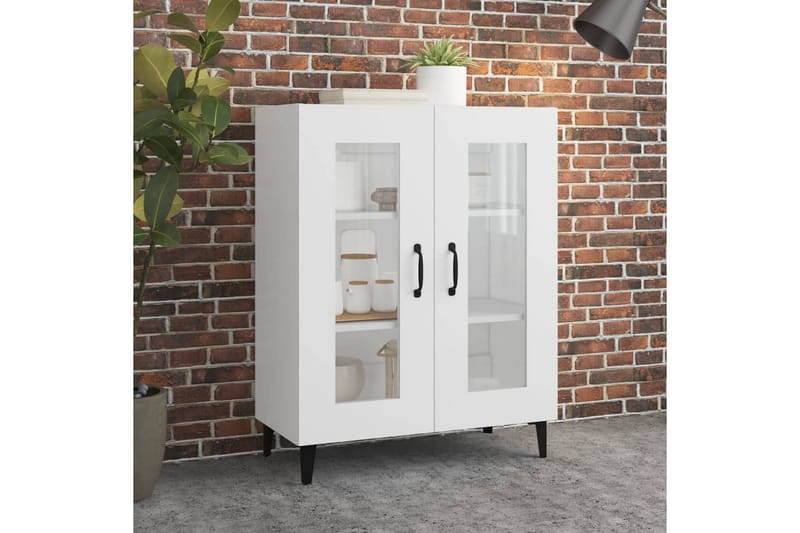 beBasic Skjenk hvit 69,5x34x90 cm konstruert tre - Hvit - Oppbevaring - Oppbevaringsmøbler - Sideboard & skjenker