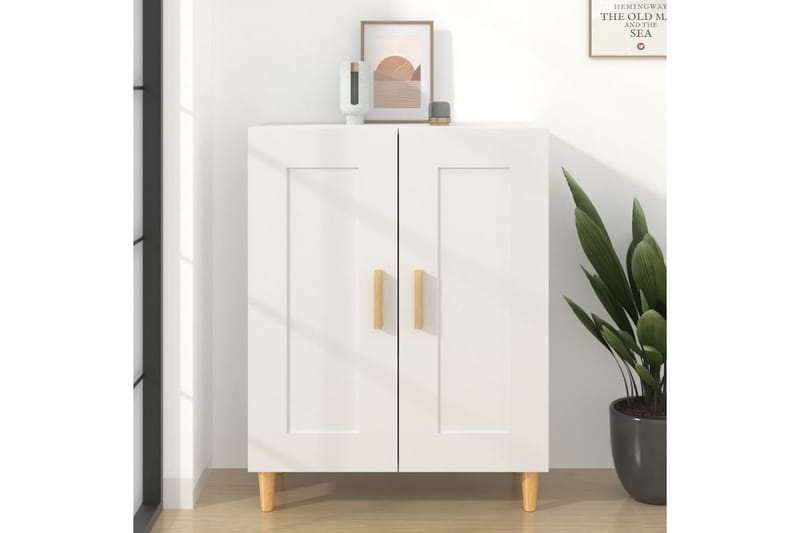 beBasic Skjenk hvit 69,5x34x90 cm konstruert tre - Hvit - Oppbevaring - Oppbevaringsmøbler - Sideboard & skjenker