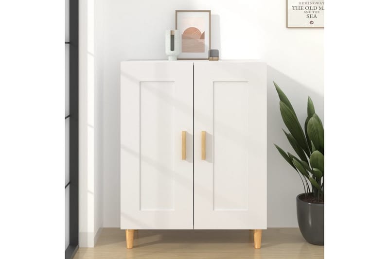 beBasic Skjenk hvit 69,5x34x90 cm konstruert tre - Hvit - Sideboard & skjenker