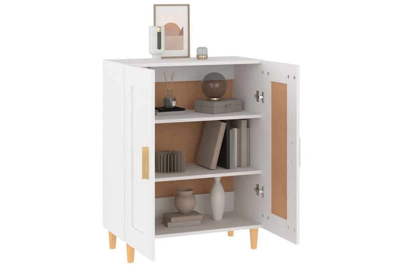 beBasic Skjenk hvit 69,5x34x90 cm konstruert tre - Hvit - Oppbevaring - Oppbevaringsmøbler - Sideboard & skjenker