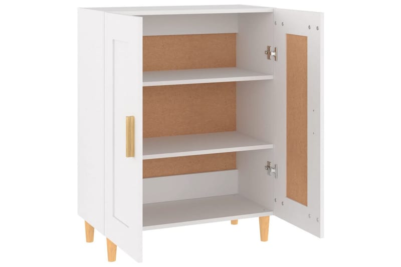 beBasic Skjenk hvit 69,5x34x90 cm konstruert tre - Hvit - Oppbevaring - Oppbevaringsmøbler - Sideboard & skjenker