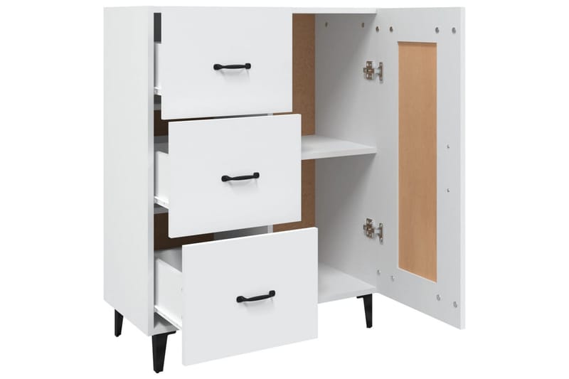 beBasic Skjenk hvit 69,5x34x90 cm konstruert tre - Hvit - Oppbevaring - Oppbevaringsmøbler - Sideboard & skjenker