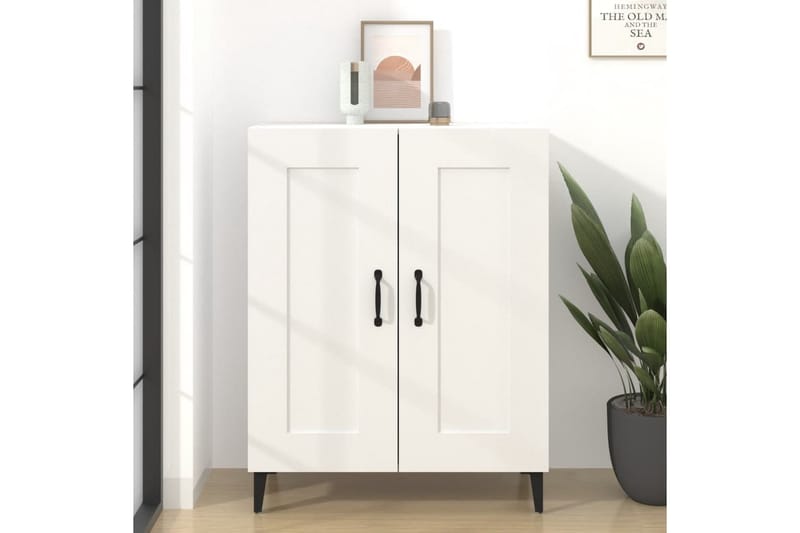 beBasic Skjenk hvit 69,5x34x90 cm konstruert tre - Hvit - Oppbevaring - Oppbevaringsmøbler - Sideboard & skjenker