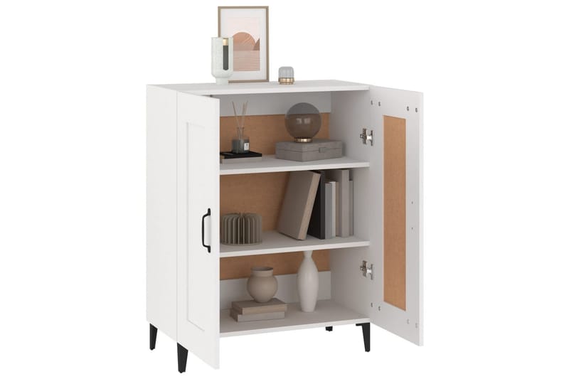 beBasic Skjenk hvit 69,5x34x90 cm konstruert tre - Hvit - Oppbevaring - Oppbevaringsmøbler - Sideboard & skjenker