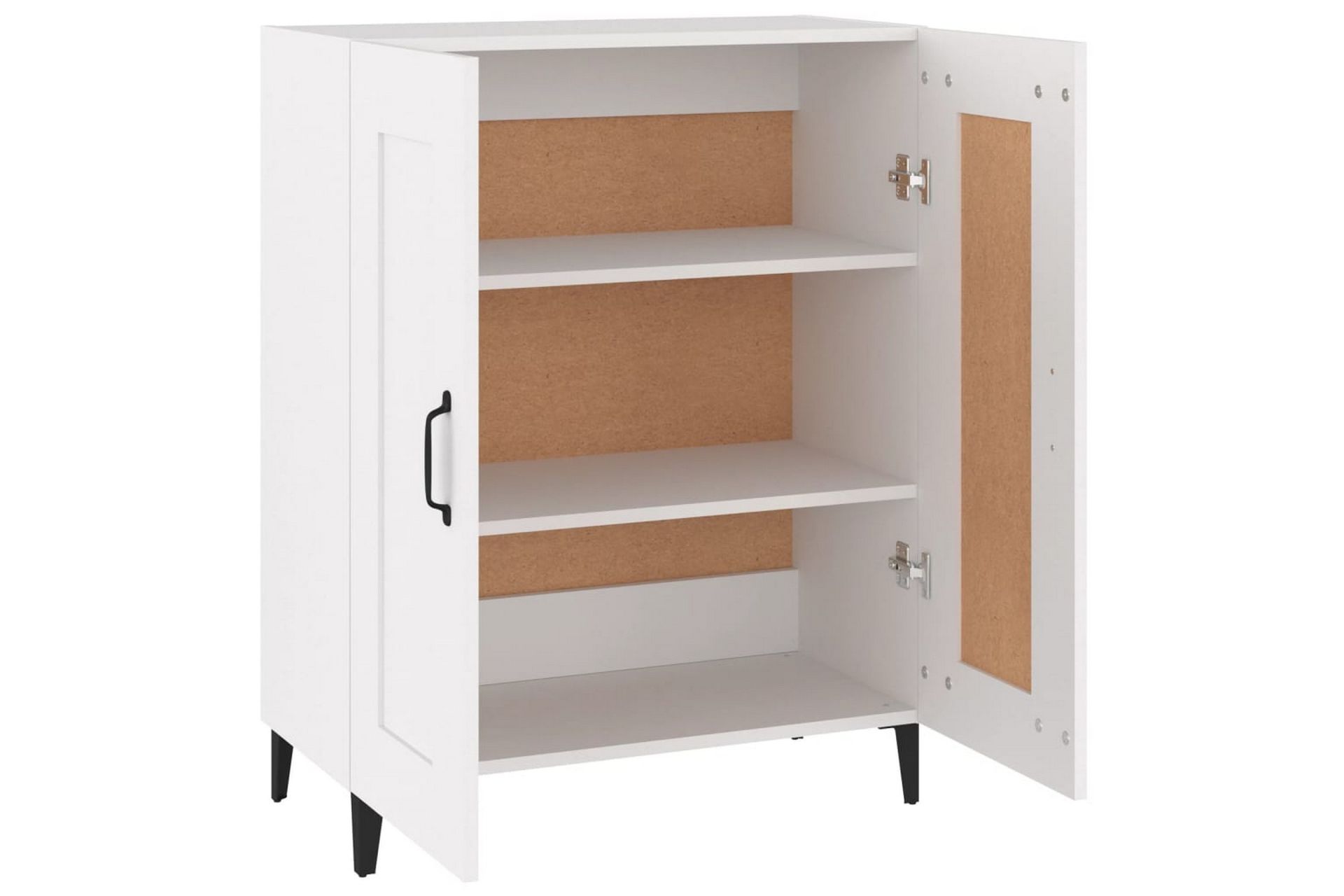 beBasic Skjenk hvit 69,5x34x90 cm konstruert tre - Hvit - Oppbevaring - Oppbevaringsmøbler - Sideboard & skjenker