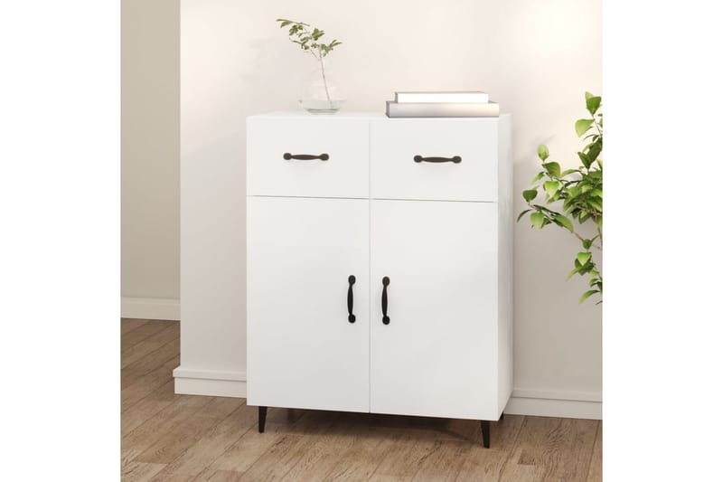 beBasic Skjenk hvit 69,5x34x90 cm konstruert tre - Hvit - Oppbevaring - Oppbevaringsmøbler - Sideboard & skjenker