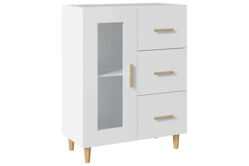beBasic Skjenk hvit 69,5x34x90 cm konstruert tre - Hvit - Oppbevaring - Oppbevaringsmøbler - Sideboard & skjenker