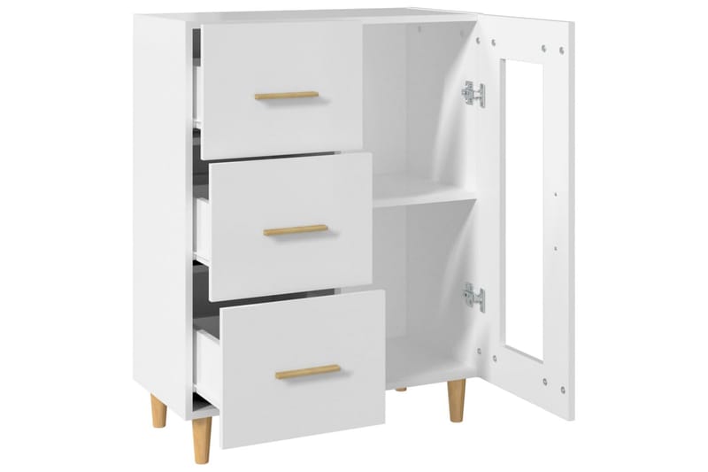 beBasic Skjenk hvit 69,5x34x90 cm konstruert tre - Hvit - Oppbevaring - Oppbevaringsmøbler - Sideboard & skjenker