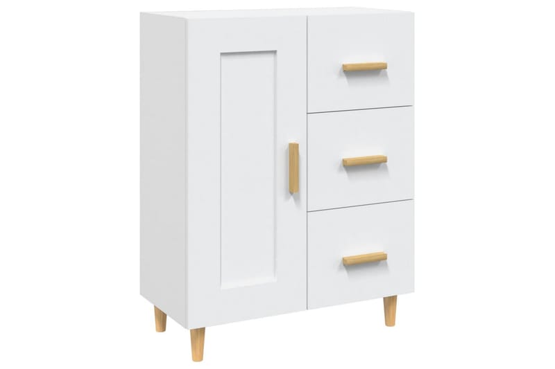 beBasic Skjenk hvit 69,5x34x90 cm konstruert tre - Hvit - Oppbevaring - Oppbevaringsmøbler - Sideboard & skjenker
