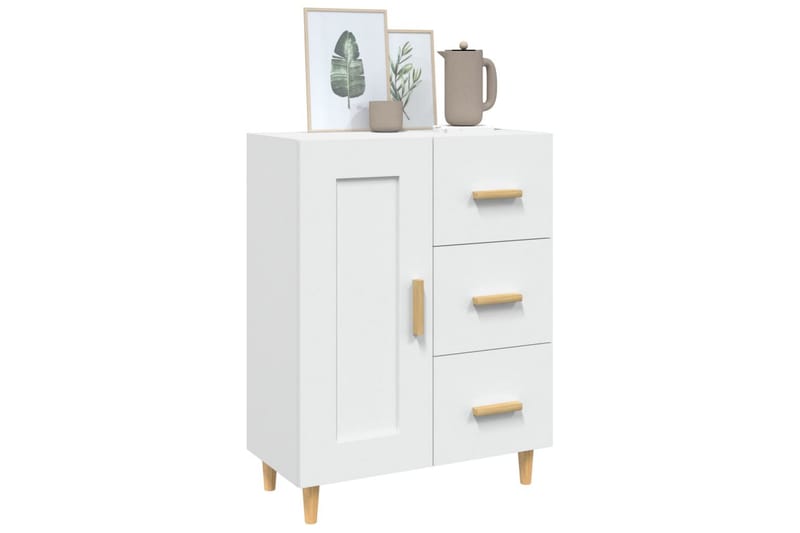 beBasic Skjenk hvit 69,5x34x90 cm konstruert tre - Hvit - Oppbevaring - Oppbevaringsmøbler - Sideboard & skjenker