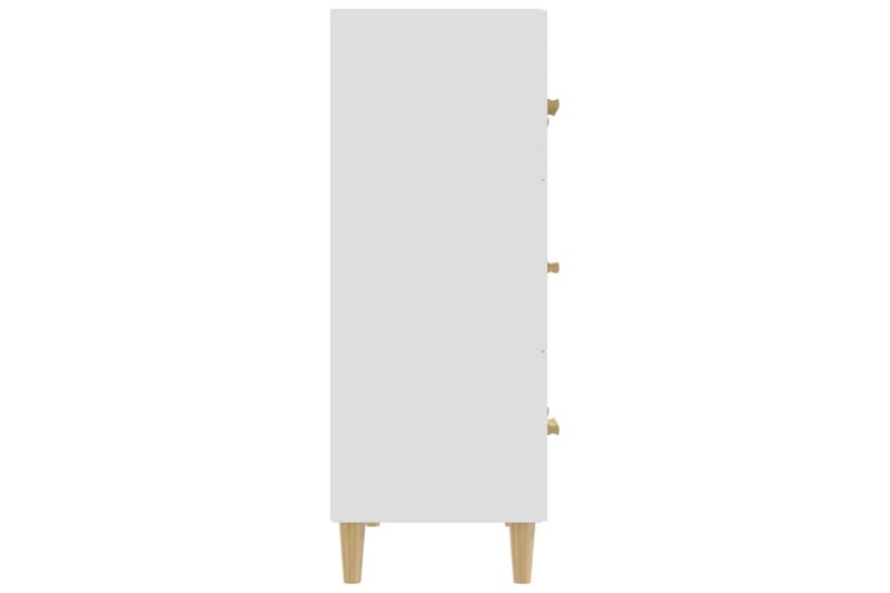 beBasic Skjenk hvit 70x34x90 cm konstruert tre - Hvit - Sideboard & skjenker