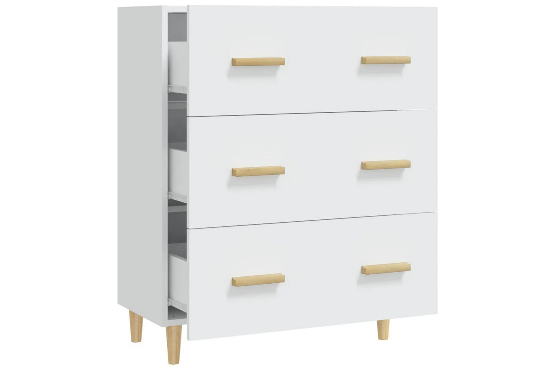 beBasic Skjenk hvit 70x34x90 cm konstruert tre - Hvit - Oppbevaring - Oppbevaringsmøbler - Sideboard & skjenker