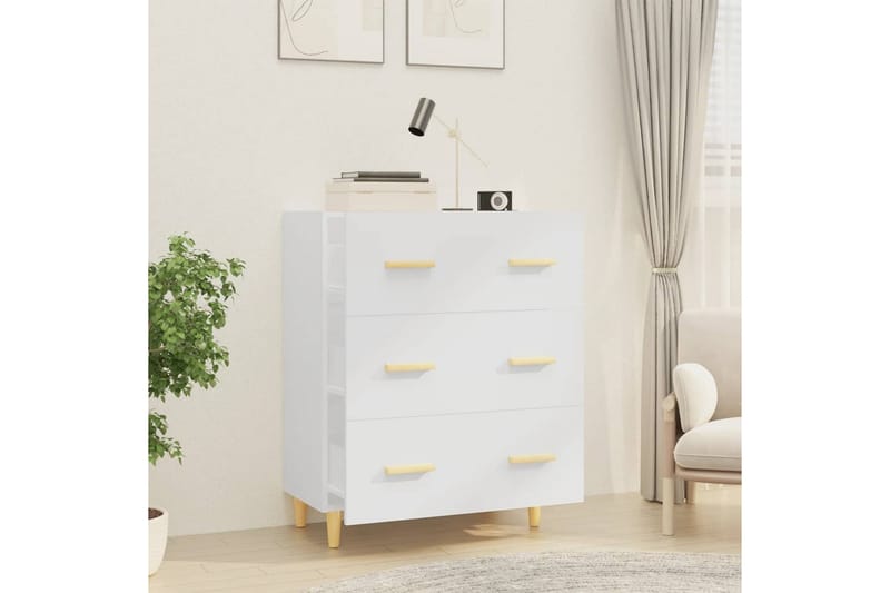 beBasic Skjenk hvit 70x34x90 cm konstruert tre - Hvit - Oppbevaring - Oppbevaringsmøbler - Sideboard & skjenker