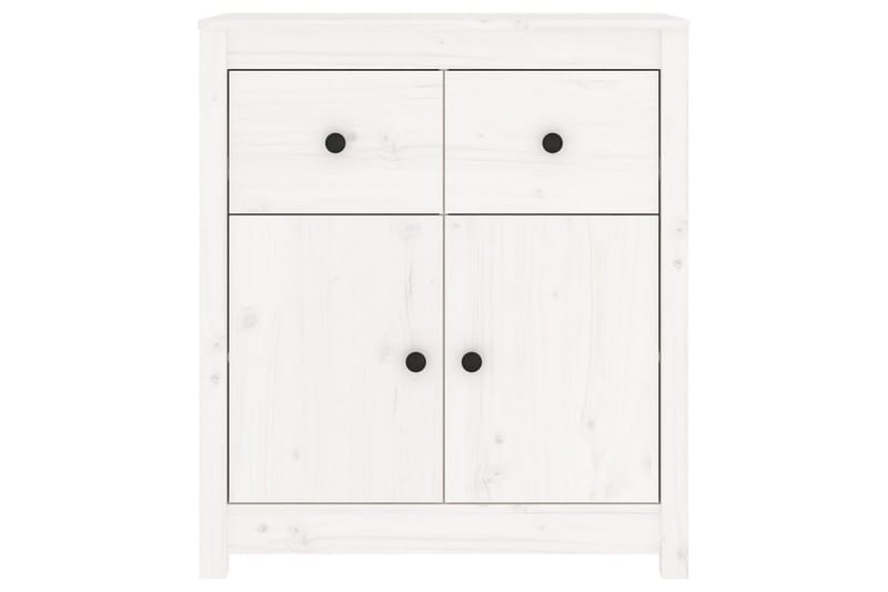 beBasic Skjenk hvit 70x35x80 cm heltre furu - Hvit - Oppbevaring - Oppbevaringsmøbler - Sideboard & skjenker