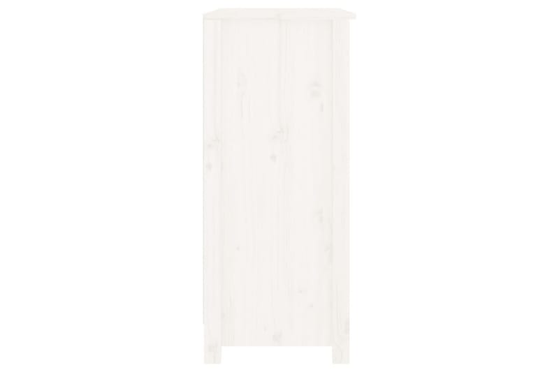 beBasic Skjenk hvit 70x35x80 cm heltre furu - Hvit - Oppbevaring - Oppbevaringsmøbler - Sideboard & skjenker