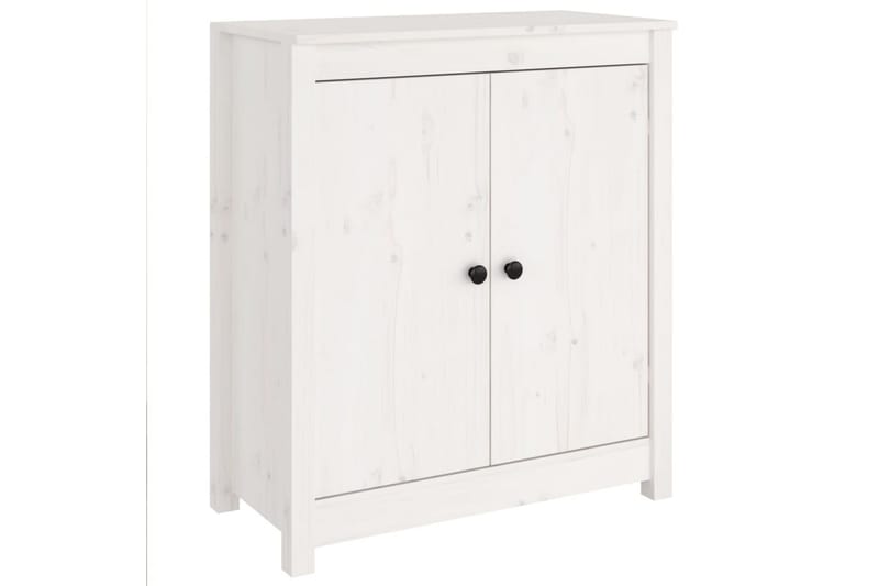beBasic Skjenk hvit 70x35x80 cm heltre furu - Hvit - Oppbevaring - Oppbevaringsmøbler - Sideboard & skjenker