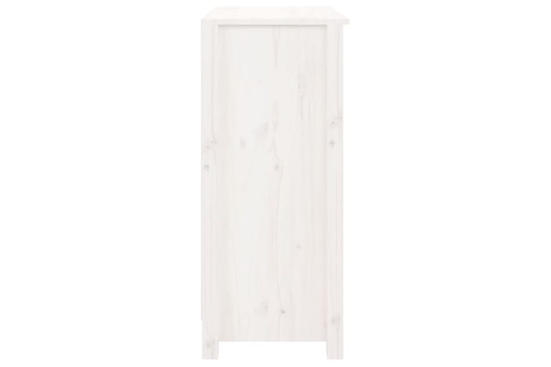 beBasic Skjenk hvit 70x35x80 cm heltre furu - Hvit - Oppbevaring - Oppbevaringsmøbler - Sideboard & skjenker
