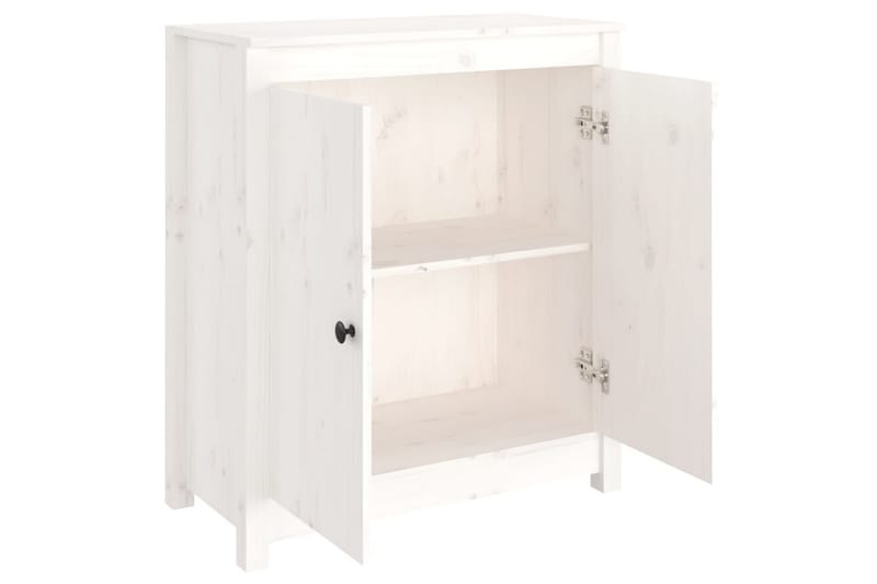 beBasic Skjenk hvit 70x35x80 cm heltre furu - Hvit - Oppbevaring - Oppbevaringsmøbler - Sideboard & skjenker