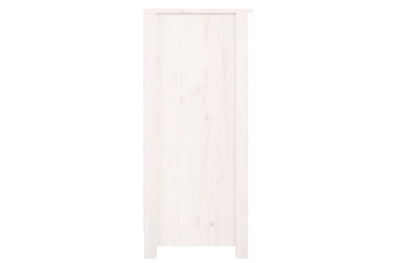 beBasic Skjenk hvit 70x35x80 cm heltre furu - Hvit - Sideboard & skjenker
