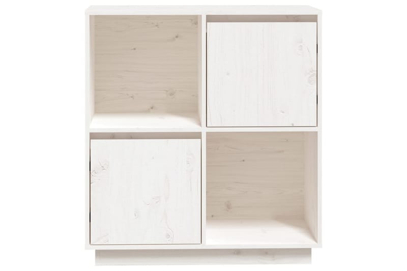 beBasic Skjenk hvit 74x35x80 cm heltre furu - Hvit - Oppbevaring - Oppbevaringsmøbler - Sideboard & skjenker