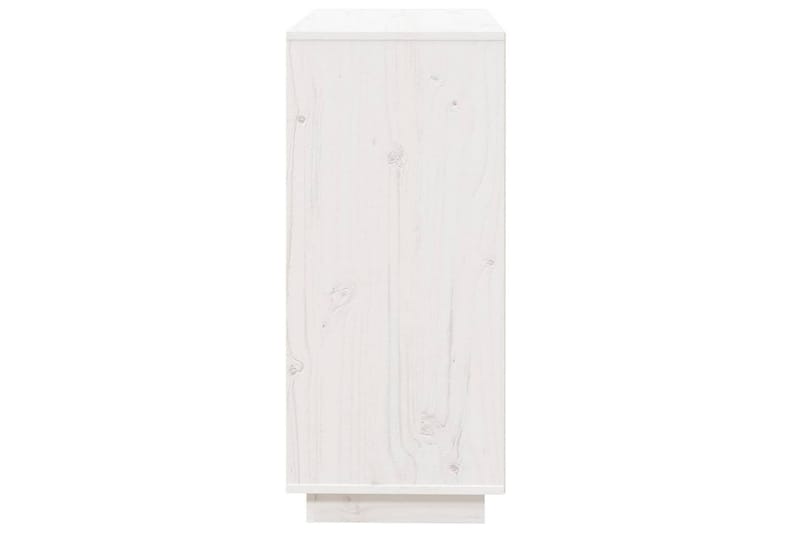 beBasic Skjenk hvit 74x35x80 cm heltre furu - Hvit - Oppbevaring - Oppbevaringsmøbler - Sideboard & skjenker