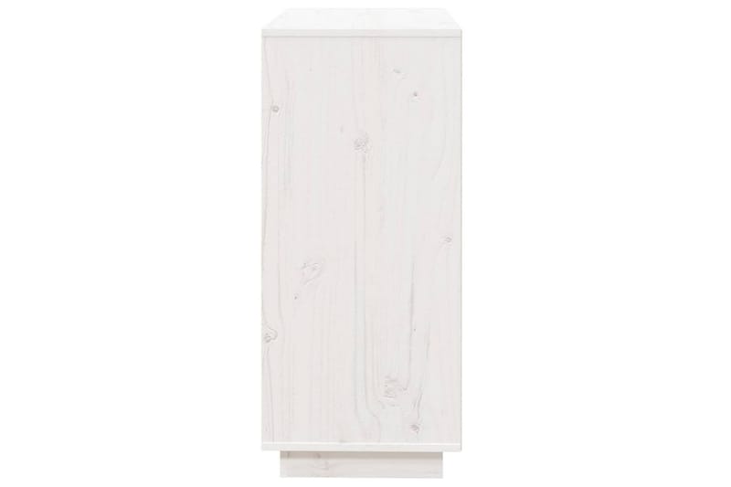 beBasic Skjenk hvit 74x35x80 cm heltre furu - Hvit - Sideboard & skjenker