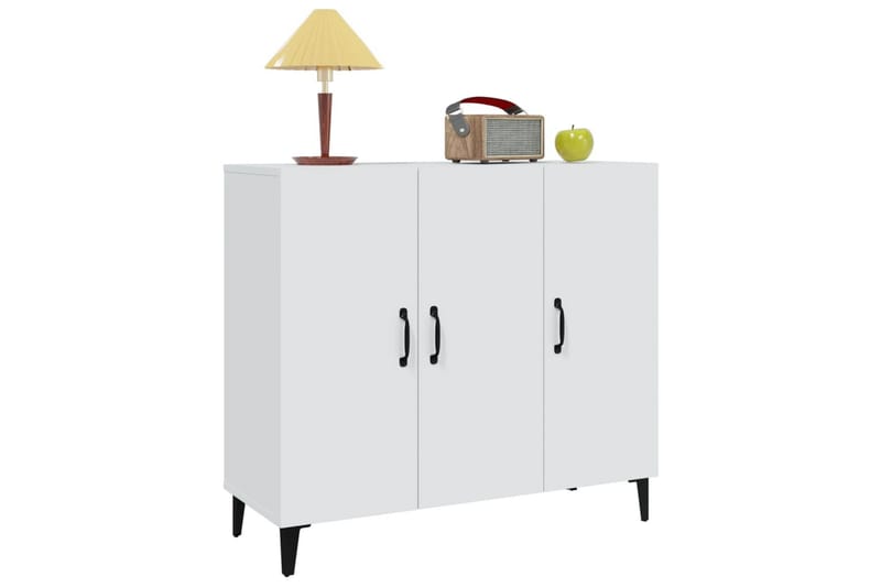 beBasic Skjenk hvit 90x34x80 cm konstruert tre - Hvit - Oppbevaring - Oppbevaringsmøbler - Sideboard & skjenker