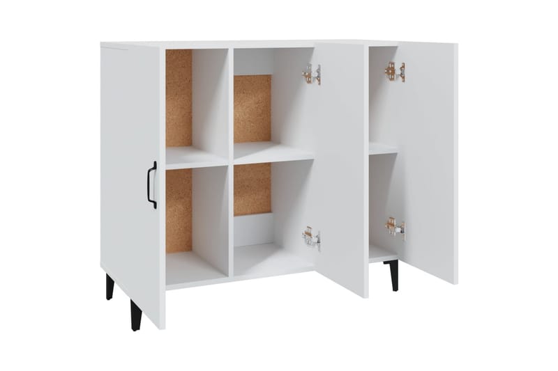 beBasic Skjenk hvit 90x34x80 cm konstruert tre - Hvit - Oppbevaring - Oppbevaringsmøbler - Sideboard & skjenker
