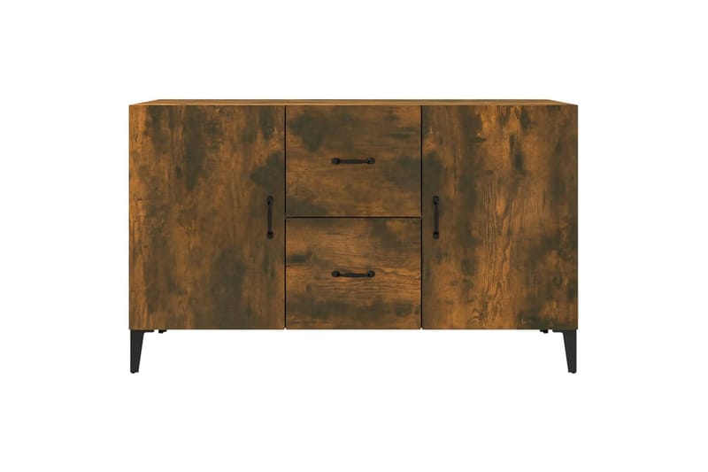 beBasic Skjenk røkt eik 100x36x60 cm konstruert tre - Brun - Sideboard & skjenker