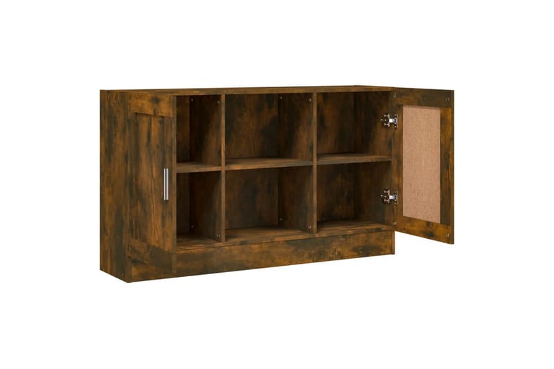 beBasic Skjenk røkt eik 120x30,5x70 cm konstruert tre - Brun - Sideboard & skjenker