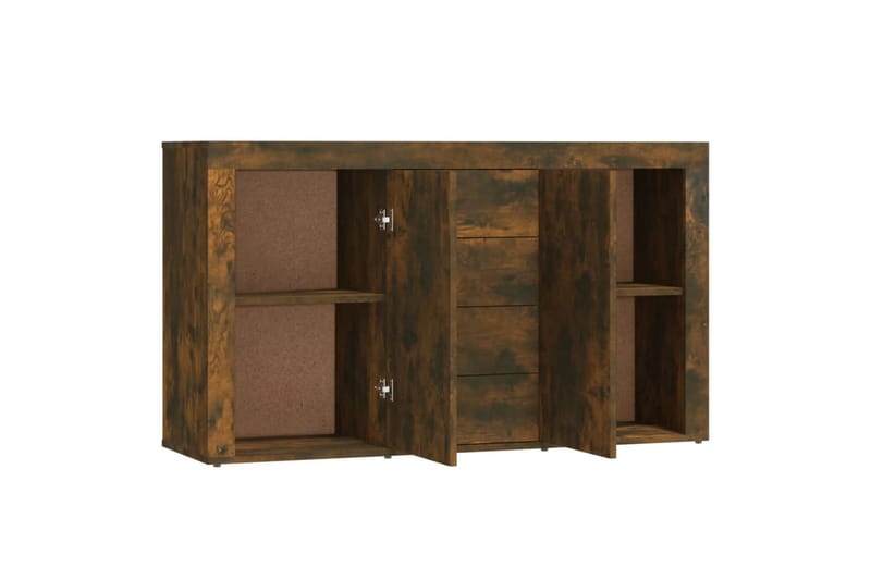 beBasic Skjenk røkt eik 120x36x69 cm konstruert tre - Brun - Oppbevaring - Oppbevaringsmøbler - Sideboard & skjenker