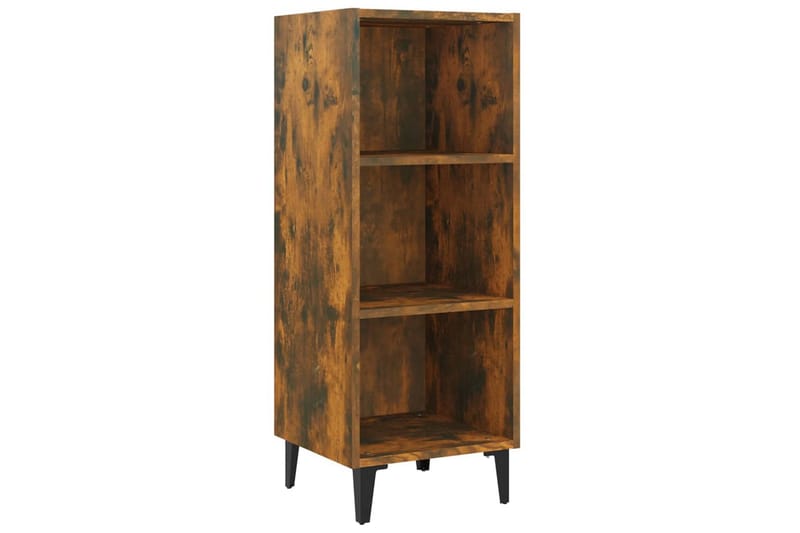 beBasic Skjenk røkt eik 34,5x32,5x90 cm konstruert tre - Brun - Sideboard & skjenker