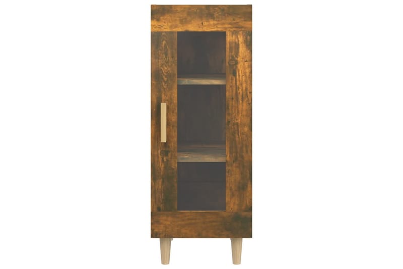 beBasic Skjenk røkt eik 34,5x34x90 cm konstruert tre - Brun - Sideboard & skjenker