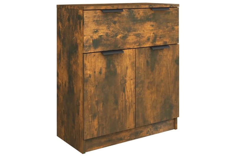 beBasic Skjenk røkt eik 60x30x70 cm konstruert tre - Brun - Sideboard & skjenker