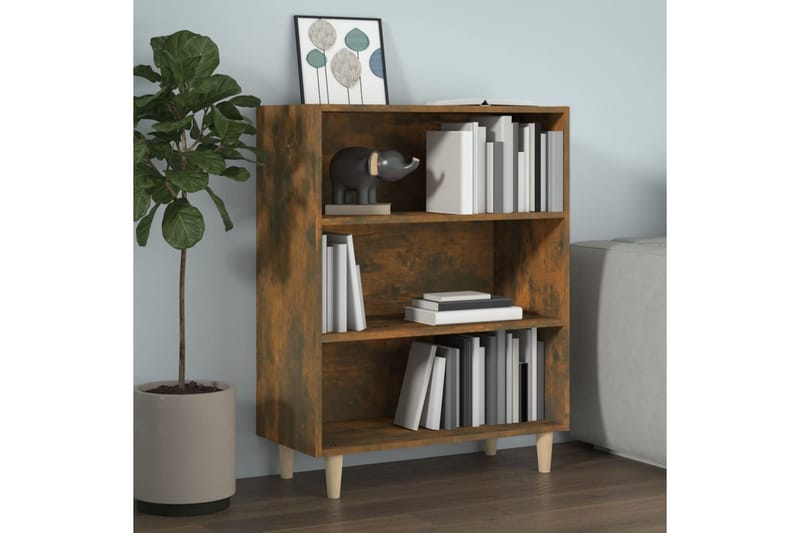 beBasic Skjenk røkt eik 69,5x32,5x90 cm konstruert tre - Brun - Sideboard & skjenker