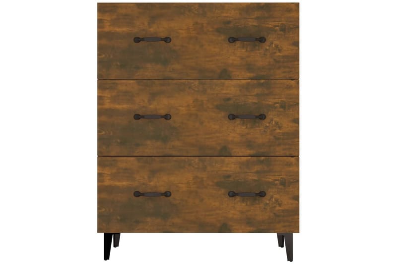 beBasic Skjenk røkt eik 69,5x34x90 cm konstruert tre - Brun - Oppbevaring - Oppbevaringsmøbler - Sideboard & skjenker
