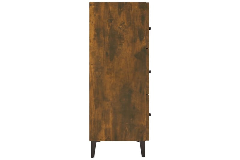 beBasic Skjenk røkt eik 69,5x34x90 cm konstruert tre - Brun - Sideboard & skjenker