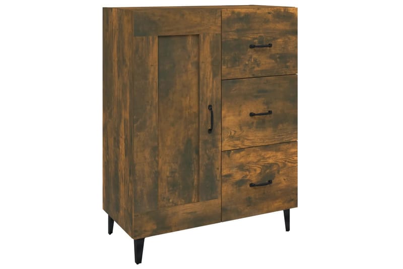 beBasic Skjenk røkt eik 69,5x34x90 cm konstruert tre - Brun - Oppbevaring - Oppbevaringsmøbler - Sideboard & skjenker