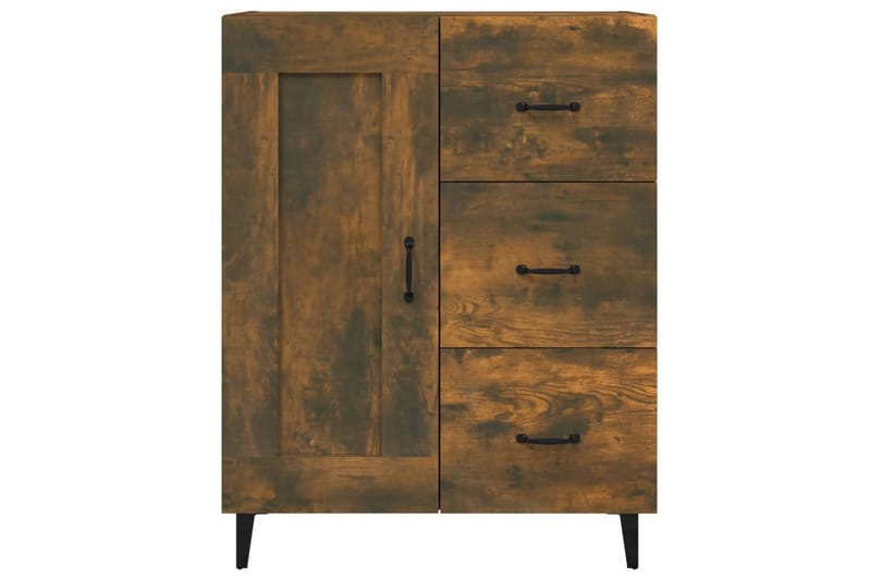 beBasic Skjenk røkt eik 69,5x34x90 cm konstruert tre - Brun - Oppbevaring - Oppbevaringsmøbler - Sideboard & skjenker