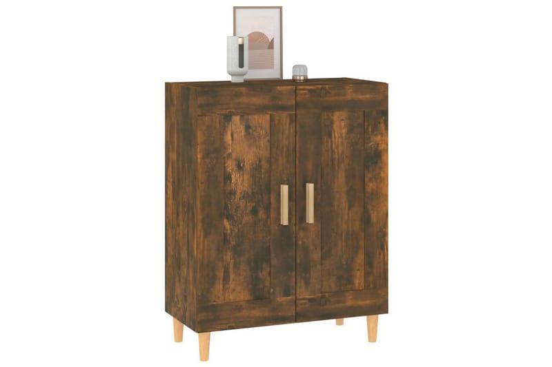 beBasic Skjenk røkt eik 69,5x34x90 cm konstruert tre - Brun - Sideboard & skjenker