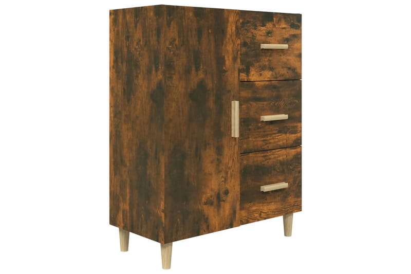 beBasic Skjenk røkt eik 69,5x34x90 cm konstruert tre - Brun - Sideboard & skjenker