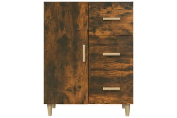 beBasic Skjenk røkt eik 69,5x34x90 cm konstruert tre - Brun - Oppbevaring - Oppbevaringsmøbler - Sideboard & skjenker