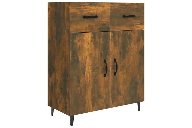 beBasic Skjenk røkt eik 69,5x34x90 cm konstruert tre - Brun - Sideboard & skjenker