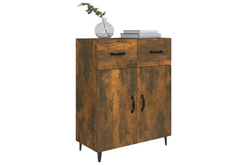 beBasic Skjenk røkt eik 69,5x34x90 cm konstruert tre - Brun - Oppbevaring - Oppbevaringsmøbler - Sideboard & skjenker