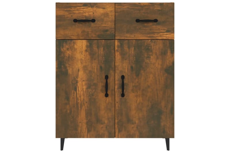 beBasic Skjenk røkt eik 69,5x34x90 cm konstruert tre - Brun - Sideboard & skjenker