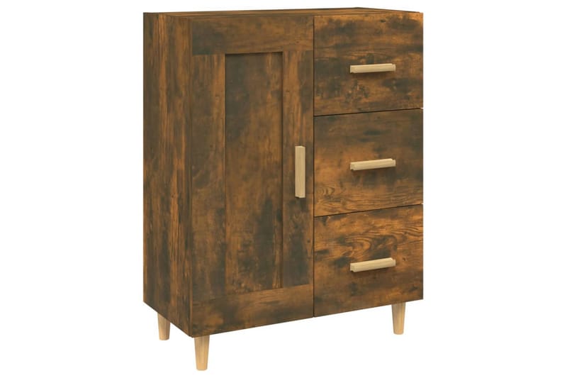 beBasic Skjenk røkt eik 69,5x34x90 cm konstruert tre - Brun - Sideboard & skjenker