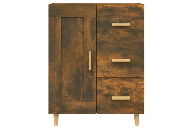 beBasic Skjenk røkt eik 69,5x34x90 cm konstruert tre - Brun - Sideboard & skjenker